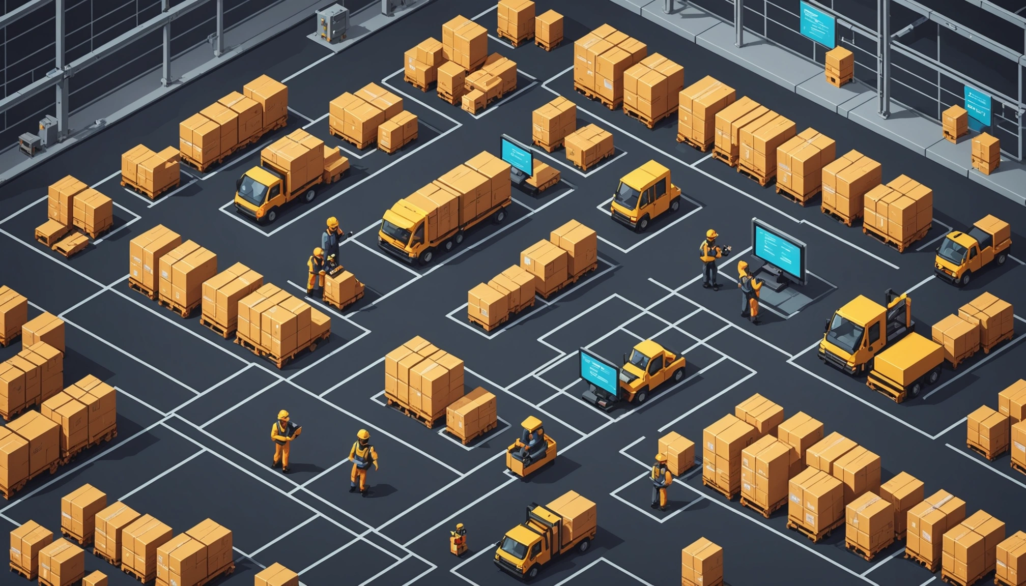 Futuristic cityscape with digital network overlays