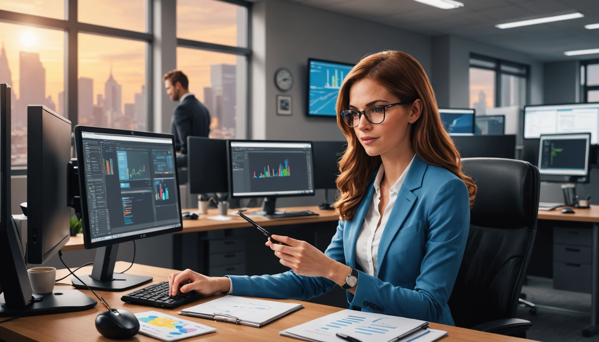 Gavel and cryptocurrency symbols on a digital background
