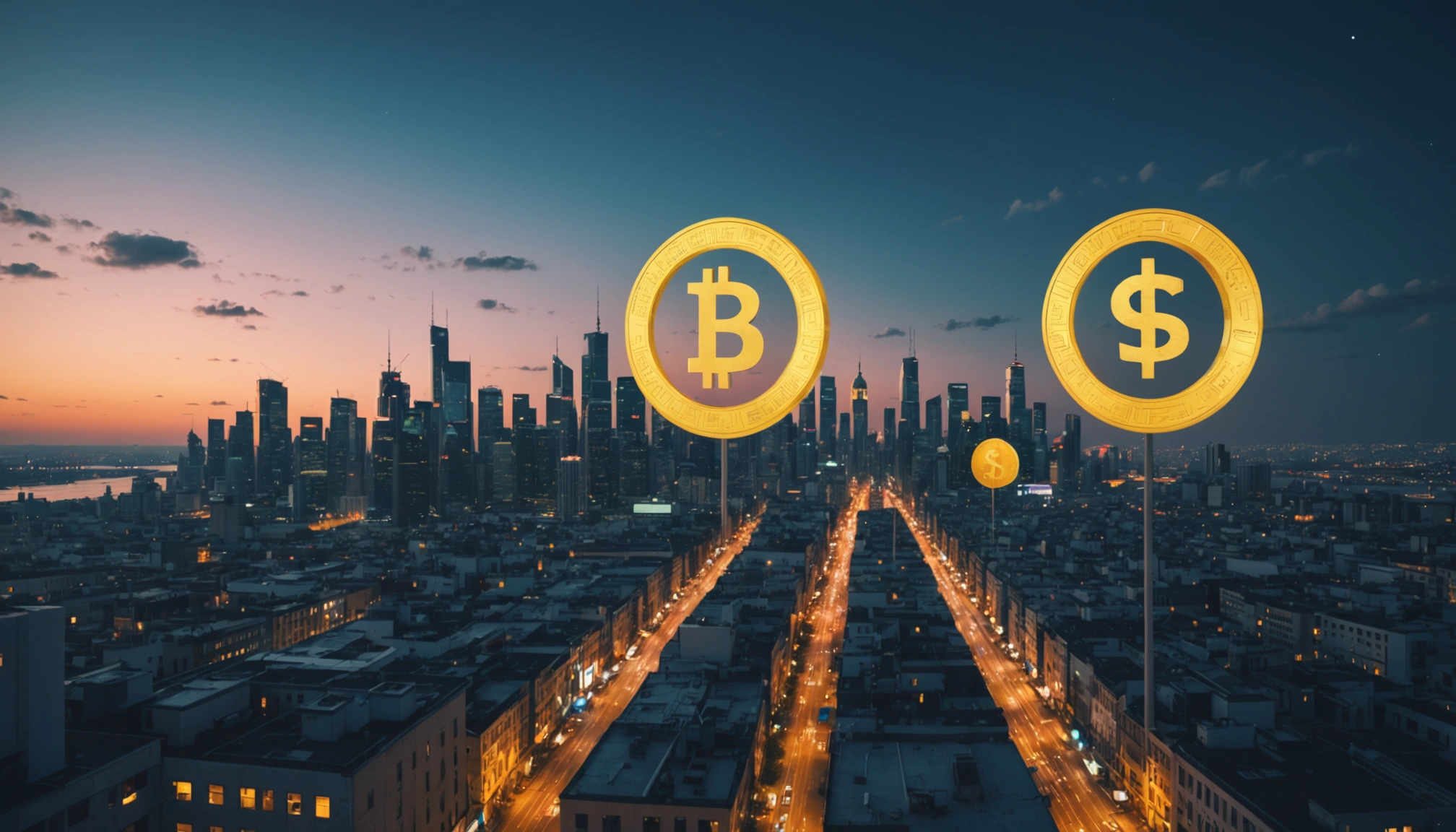 Chart comparing traditional and digital currency exchange rates